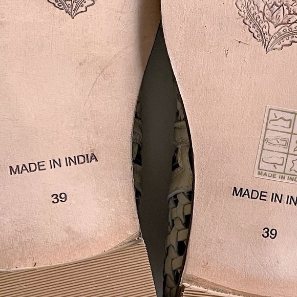 NEW! Free People Leather Woven Shoe boots Bone color, EU 39 (US 8) - Picture 11 of 16